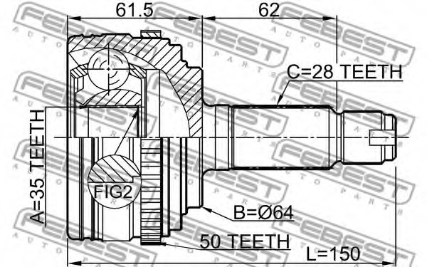 HONDA 44306-S0X-A52 Joint, drive shaft